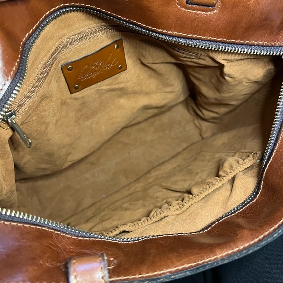 Patricia Nash Madison Leather Tote Bag- Floral Oil Painting - Picture 4 of 7